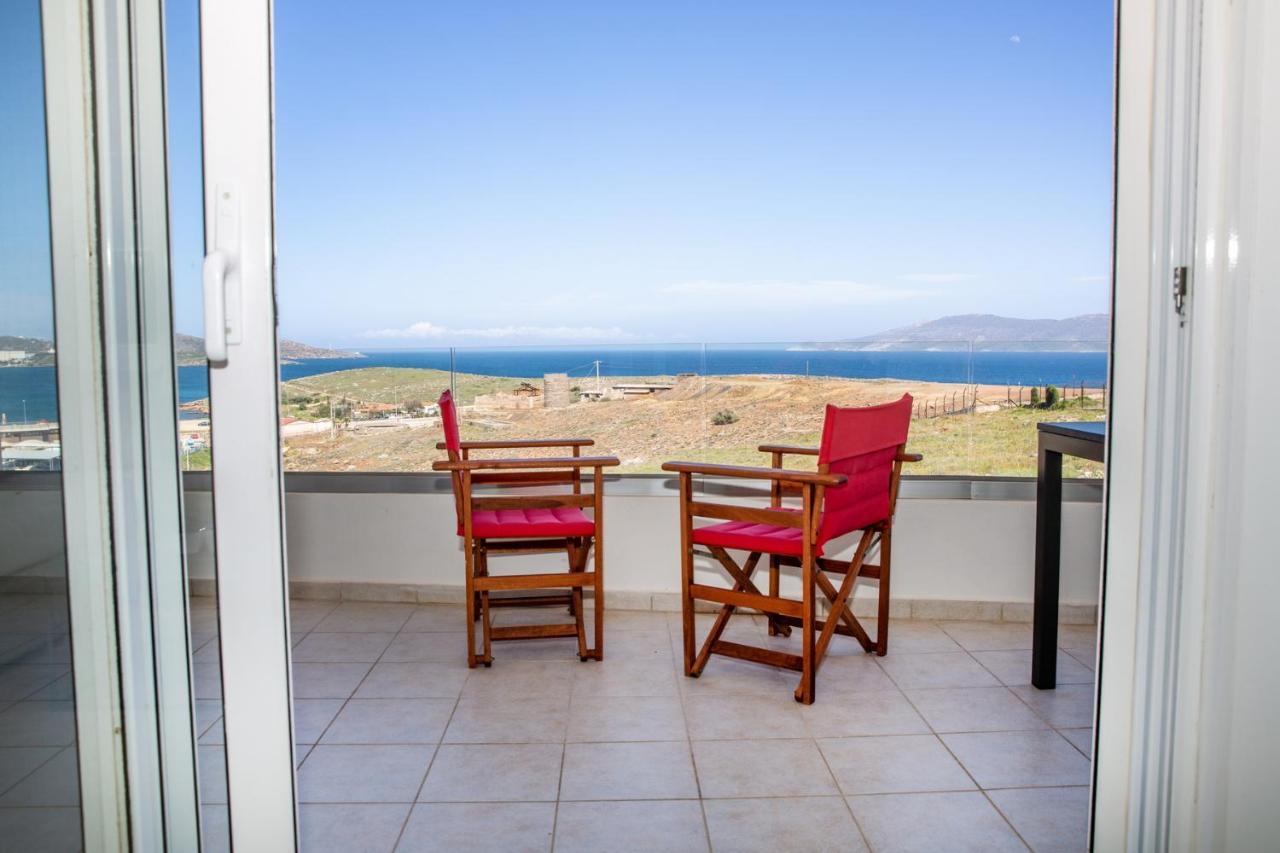Komfort City Apartment "Elias" Mit Meerblick In Lavrio エクステリア 写真