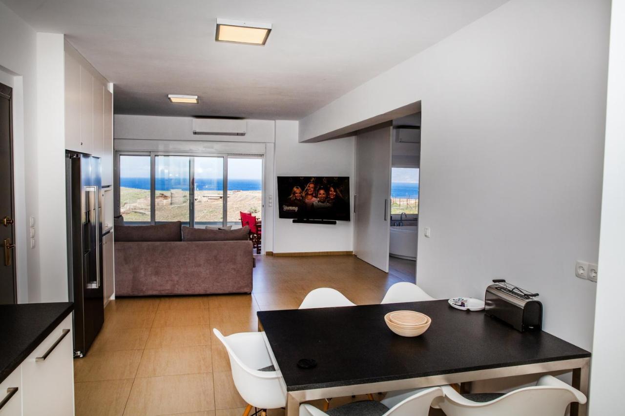 Komfort City Apartment "Elias" Mit Meerblick In Lavrio エクステリア 写真